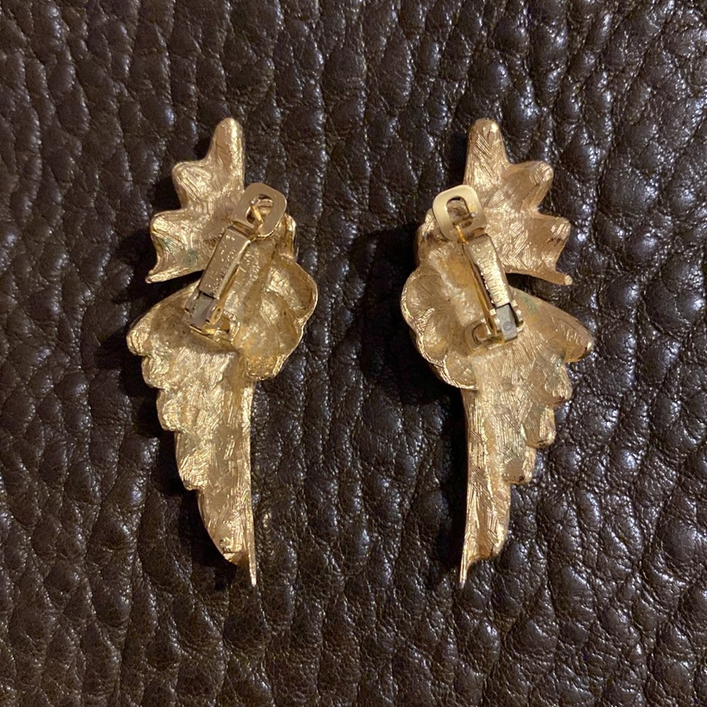 Givenchy Gold Wing Earrings - Picture 3 of 9